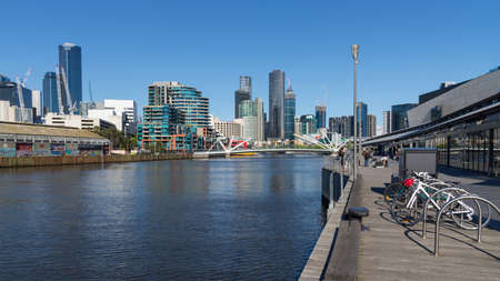 Melbourne, Australia - December 4: Landscape of the South Melbourne on December 4, 2018 in Melbourne, Australia.のeditorial素材