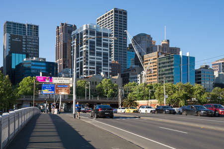 Melbourne, Australia - December 4: Landscape of the South Melbourne on December 4, 2018 in Melbourne, Australia.のeditorial素材