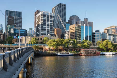 Melbourne, Australia - December 4: Landscape of the South Melbourne on December 4, 2018 in Melbourne, Australia.のeditorial素材