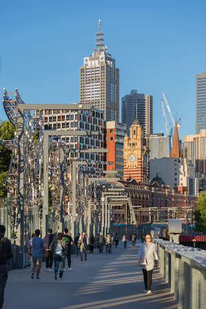Melbourne, Australia - December 4: Landscape of the South Melbourne on December 4, 2018 in Melbourne, Australia.のeditorial素材