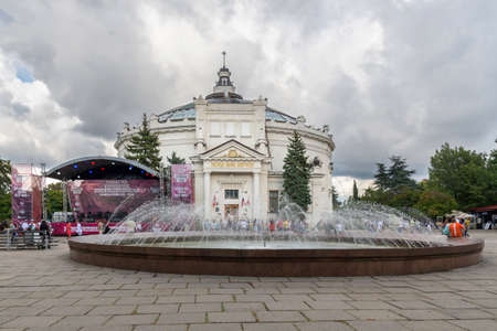 Sevastopol, Crimea - September 8: The Defence of Sevastopol panorama building on September 8, 2018  in Sevastopol, Crimea.のeditorial素材
