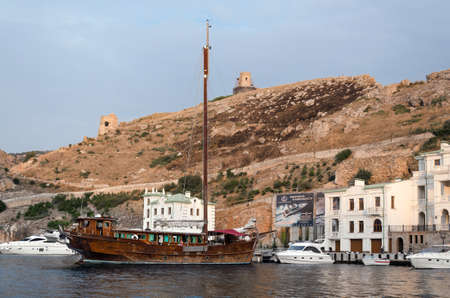 Balaklava, Crimea - August 09: The settlement on the southwest coast of the Crimea on August 09, 2014  in Balaklava, Crimea.のeditorial素材
