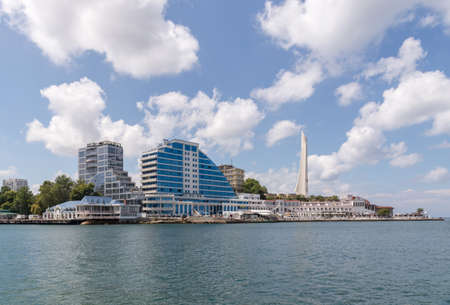 Sevastopol, Crimea - July 26: Art bay in Sevastopol on July 26, 2018  in Sevastopol, Crimea.のeditorial素材