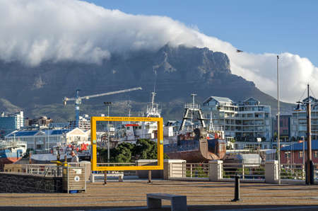 Cape Town, Republic of South Africa - April 10: City landscape on April 10, 2018 in Cape Town, Republic of South Africa.のeditorial素材