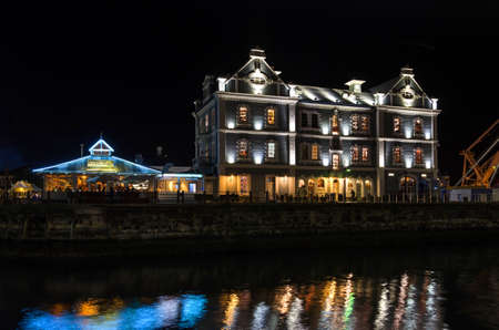Cape Town, Republic of South Africa - April 11: The port captain's building in port of Cape Town on April 11, 2018 in Cape Town, Republic of South Africa.のeditorial素材