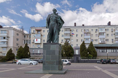 Novorossiysk, Russia - March 25: Unknown sailor's monument in Novorossiysk on March 25, 2019 in Novorossiysk, Russia.のeditorial素材