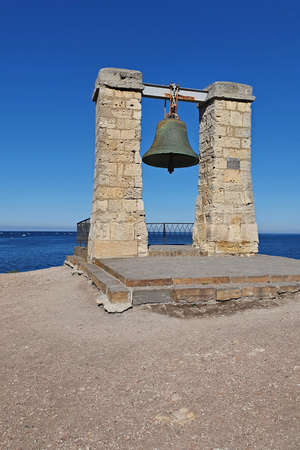 Sevastopol, Crimea - October 13: The foggy Bell of Chersonesos in the Quarantine bay of Sevastopol on October 13, 2019 in Sevastopo, Crimea.の写真素材