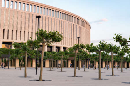 Krasnodar, Russia - May 30: Stadium of the football club Krasnodar on May 30, 2021 in Krasnodar, Russia.のeditorial素材