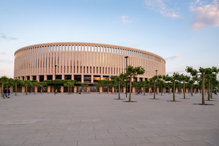 Krasnodar, Russia - May 30: Stadium of the football club Krasnodar on May 30, 2021 in Krasnodar, Russia.のeditorial素材