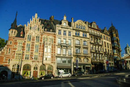 The beautiful city of Brussels, has a lot of monuments with a Spanish flavor, since it was part of the Spanish empireの写真素材