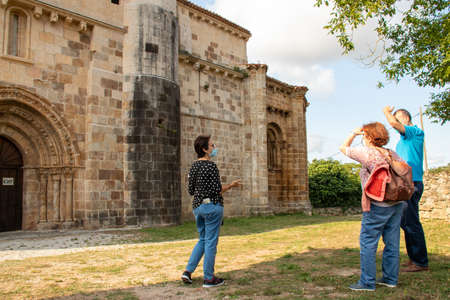 In the North of Burgos, next to Espinosa de los Monteros, is the Valle de Mena, with very good examples of Romanesque architecture such as San Lorenzo de Vallejo and Santa Maria de Siones.の写真素材