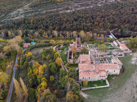 The Monastery of Rioseco in the North of Burgos, Spain, is an emblematic monastery, but unfortunately today in ruins. Even so, It is very beautiful ruins.の写真素材