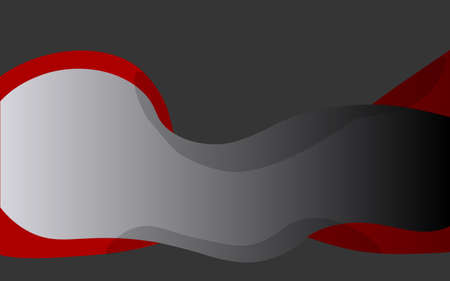The flowing dark background with bright red accent. Vector illustration.のイラスト素材