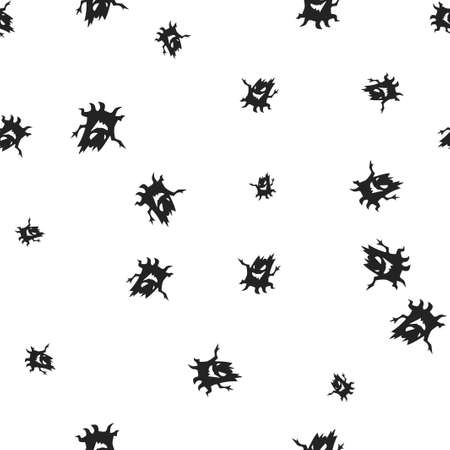Tree Halloween pattern seamless. Vector illustration. Isolated white background. All Saints Eve.のイラスト素材
