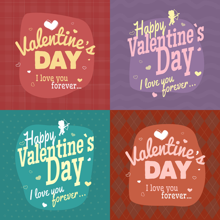 Happy Valentines day vector illustration. のイラスト素材