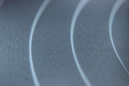 Macro photography to a black Vinyl Lp disc texture. music lover conceptの写真素材