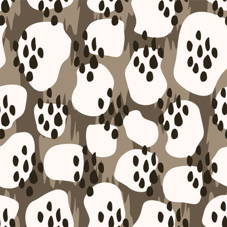 Organic camouflage and stone shapes seamless patternのイラスト素材