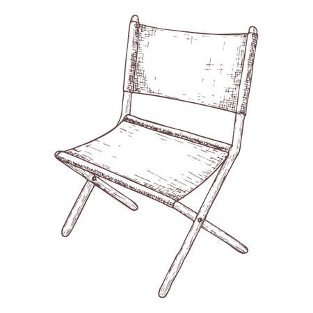 Folding chair iconのイラスト素材