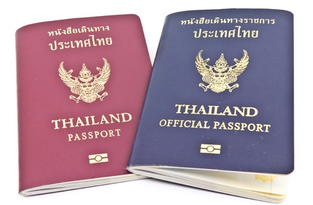 Thailand Passport and Thailand official passport の写真素材
