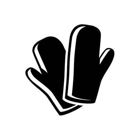 cooking gloves iconのイラスト素材