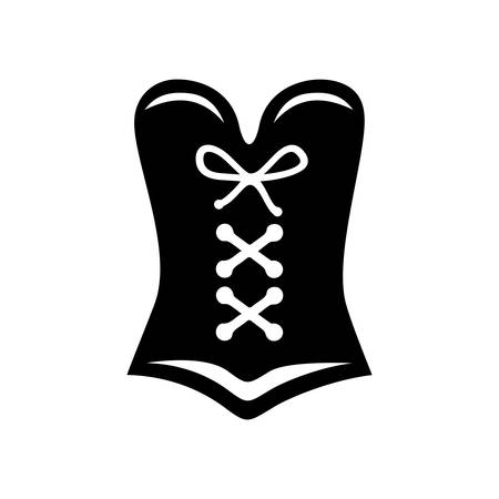 corset iconのイラスト素材