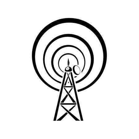 radio tower  iconのイラスト素材