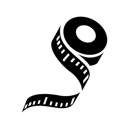 measuring tape  iconのイラスト素材