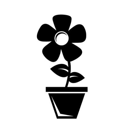 Flower in a pot iconのイラスト素材