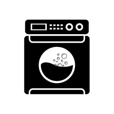 clothes washer iconのイラスト素材