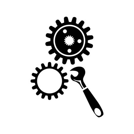settings gears  iconのイラスト素材