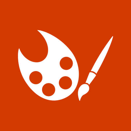 paint palette iconのイラスト素材