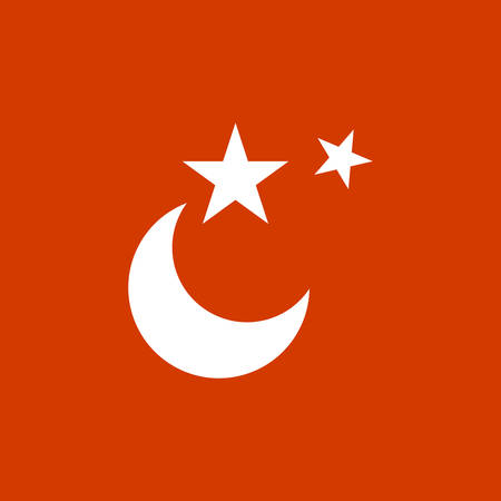 Moon with stars iconのイラスト素材