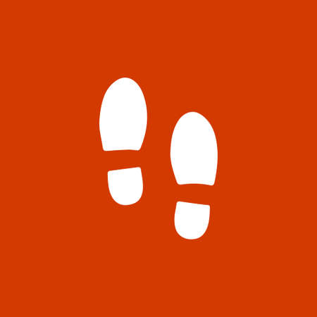 Shoe print iconのイラスト素材