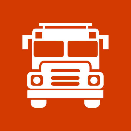 school bus iconのイラスト素材