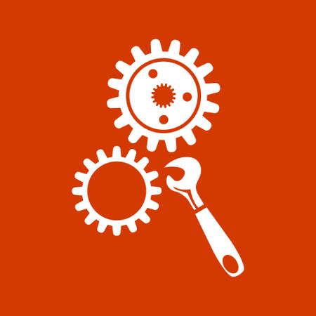 settings gears  iconのイラスト素材