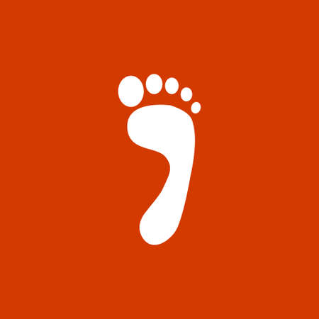 footprint iconのイラスト素材