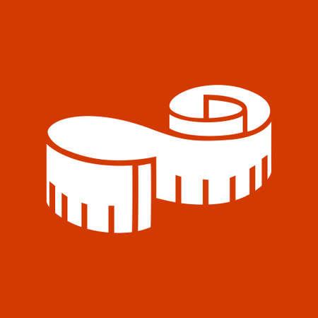 measuring tape  iconのイラスト素材