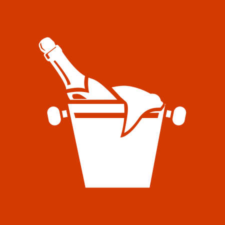 wine bucket iconのイラスト素材