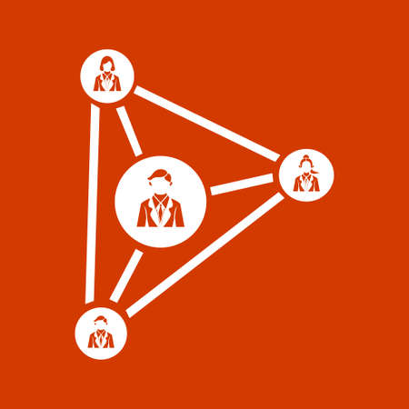 nodes connection iconのイラスト素材