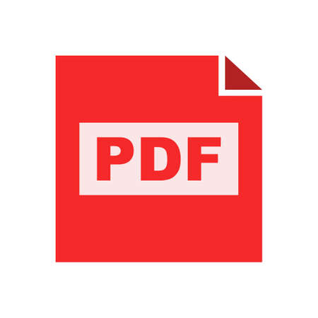download PDF document icon - vector file format symbolのイラスト素材