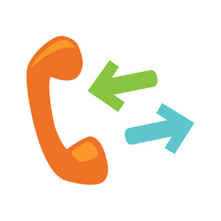 Phone sign icon- Call center, communication icon - Phone cell symbolのイラスト素材