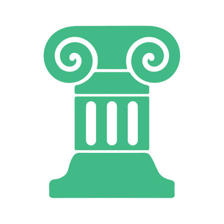 roman column icon. graphic decoration symbol.のイラスト素材
