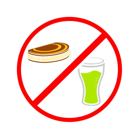 no fast foodのイラスト素材