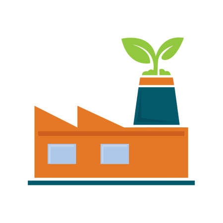 ECO power plants and facilitiesのイラスト素材