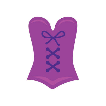 corset icon, vector lingerie illustrationのイラスト素材