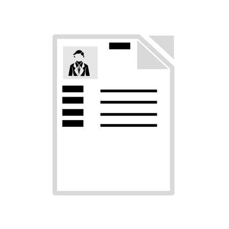CV resume iconのイラスト素材