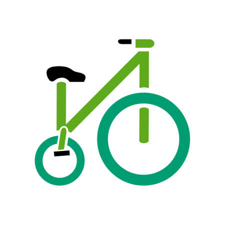 vector Bicycle illustration - ride cycle symbol, exercise sign symbolのイラスト素材