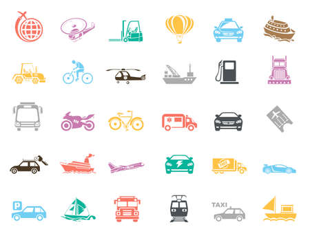 Transport Iconsのイラスト素材