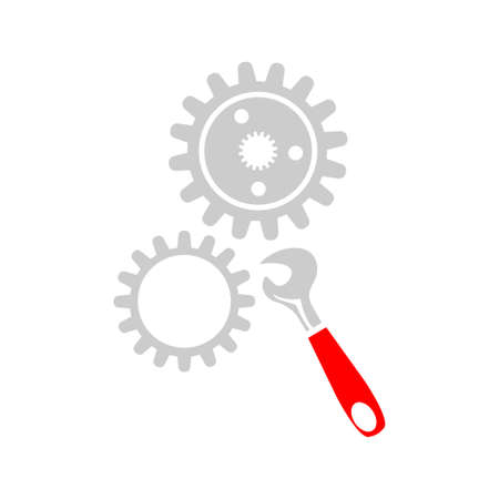 settings gears iconのイラスト素材