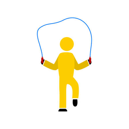 rope jumping iconのイラスト素材